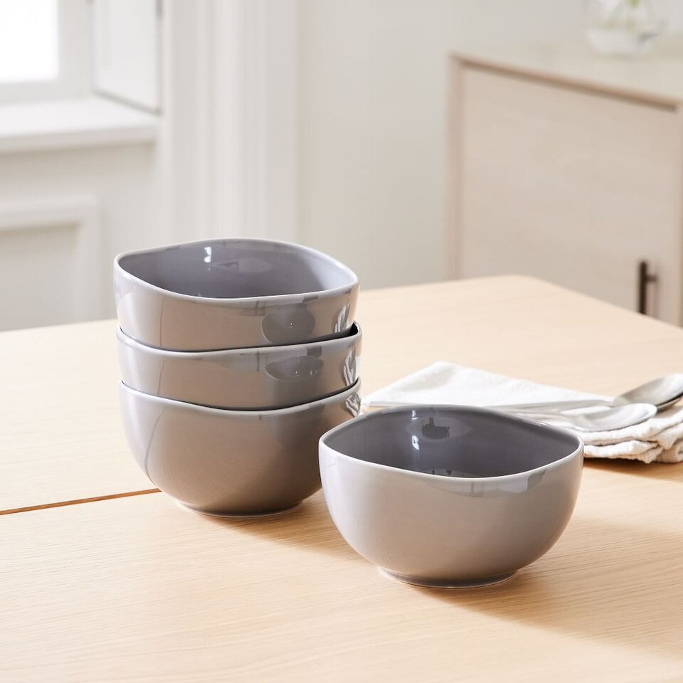 Organic Porcelain Cereal Bowls West Elm UK